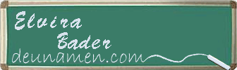 Elvira Bader Visitenkarte